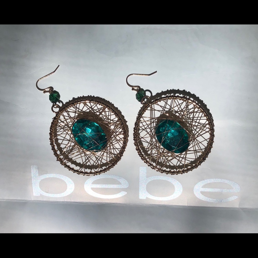 BEBE dangled hoop earrings